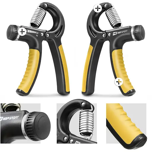 Эспандер регулируемый Hop-Sport 10-40кг HS-P040HG черно-желтый - фото 3