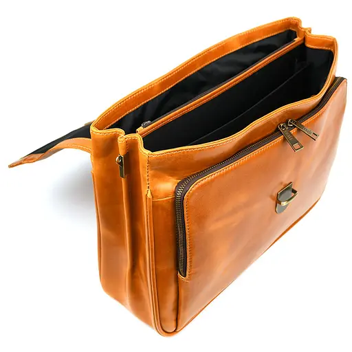 Кожаный мужской портфель на два отделения TARWA 41х31.5х12 см sum0028398 - фото 2