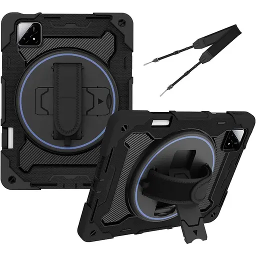 Чохол Rugged 3 Layers броньований протиударний з захистом для Xiaomi Pad 6 / Pad 6 Pro (11") Чорний - фото 2