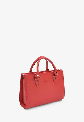 Жіноча шкіряна сумка Fancy червоний Saffiano - фото 3