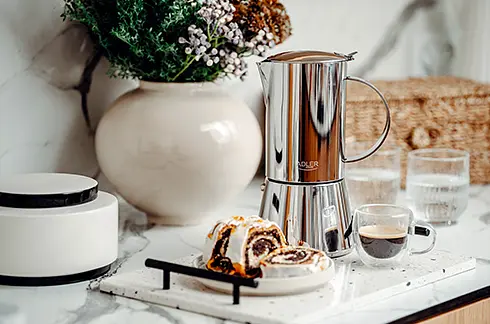 Кавоварка гейзерна Adler AD 4417 620 мл до 10 чашок нержавіюча сталь для всіх типів плит - фото 10