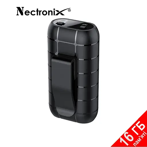 Міні диктофон з великим часом роботи Nectronix A50+, з пам'яттю 16 Гб, кліпса, магніт (100836-16) - фото 2