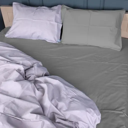 Наволочка MirSon Сатин 22-1380 Grey Gleam 40х60 см сіра (2200010476996) - фото 5