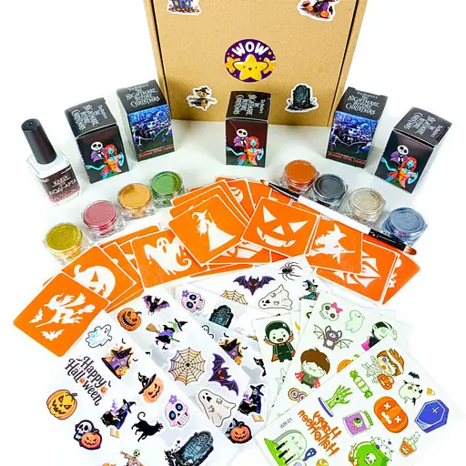 Набор для био-тату "Wow Box Хэллоуин для 5 детей" Fresh Tattoo wow-box-halloween-5 - фото 1