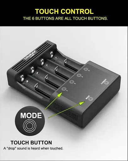 Заряднoe устройство Liitokala Lii-600 на 4 канала (для Ni-MH, Ni-CD, Li-Ion) с блоком питания - фото 5