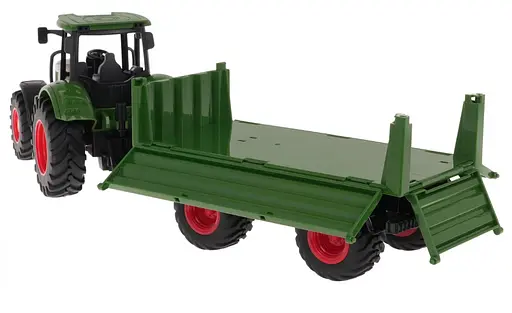 Трактор с прицепом Ramiz 1:24 зеленый - фото 4