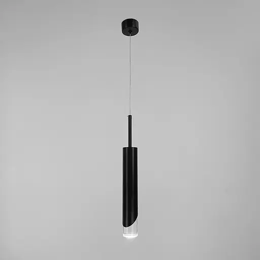 Видовжений чорний підвіс із акриловим розсіювачем | Арт. A 072/1 BK | Line F - фото 2