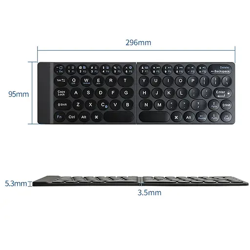 Клавіатура WIWU Fold Mini Keyboard FMK-01 Black - фото 8