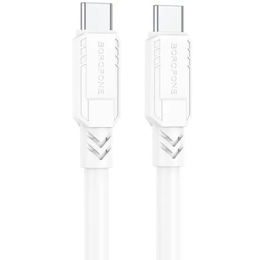 Дата кабель Borofone BX81 Type-C to Type-C 60W (1m) Білий