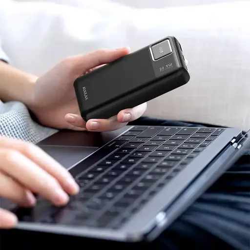 Зовнішній акумулятор Kuulaa RT-20 20000mAh 22.5W Power bank чорний - фото 5
