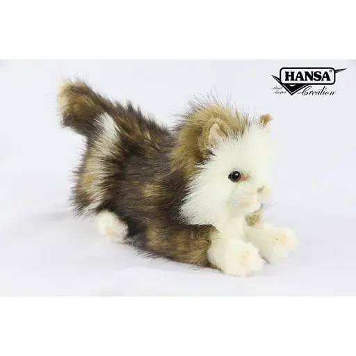 М'яка іграшка Hansa Кошеня бежево-біле що лежить 25 см (8233) - фото 2