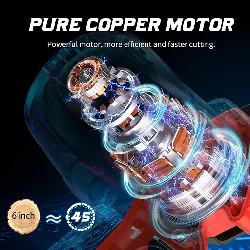 Акумуляторна мініцепна пила Ginarelo Small - чіпкі пили Ручні легкі зовнішні електроінструменти для різання дерев Обрізання гілок - фото 2