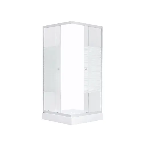 Душевая кабина Kroner KRP Eifel - Q.C.F.L. 90x90 см CV029569, хром матовый - фото 1