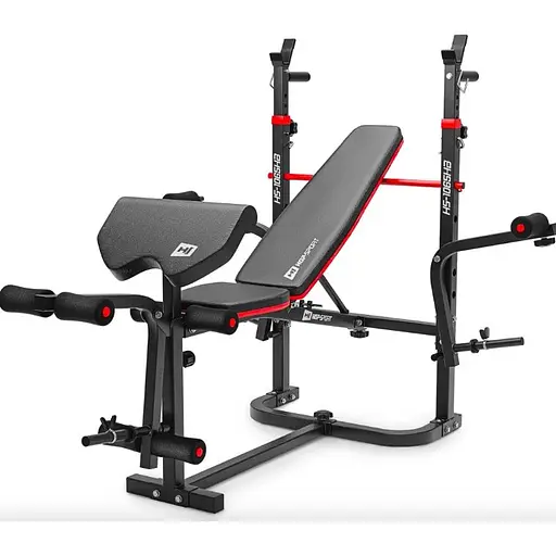 Набір Elitum Titan 89кг з лавою HS-1065HB Pro, штангою та гантелями - фото 8