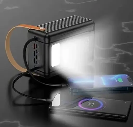 Универсальная зарядная батарея Borofone BJ32 80000mAh Terra 22.5W+PD20W (Черный) - фото 5