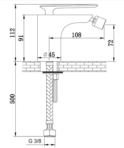 Смеситель для биде Kohlman Experience Gold QB130E-GD Золотой - фото 2
