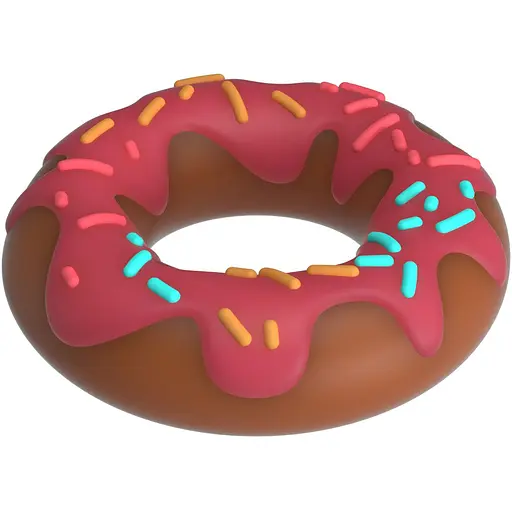 Эрекционное кольцо Pretty Love Super Donut Cock Ring 4.6 см розовое - фото 2