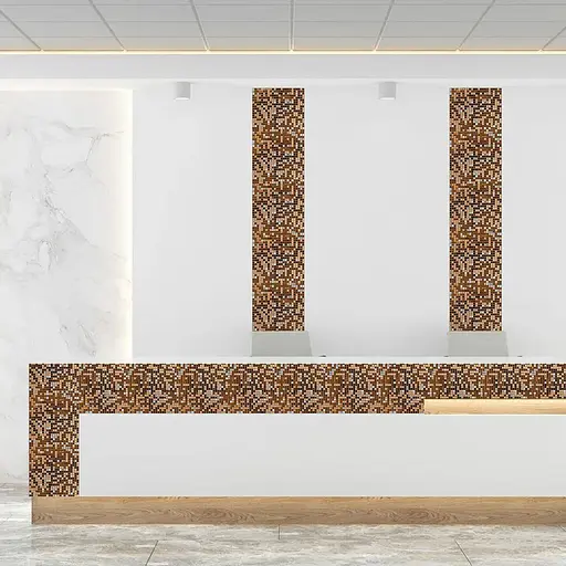 Мозаика зеркальная Wall Sticker 298х298х4.5мм Медная SW-00002370 - фото 4