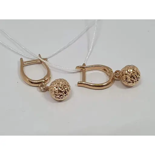 Золоті сережки підвіски Favoritum. 210137_7_А - фото 2