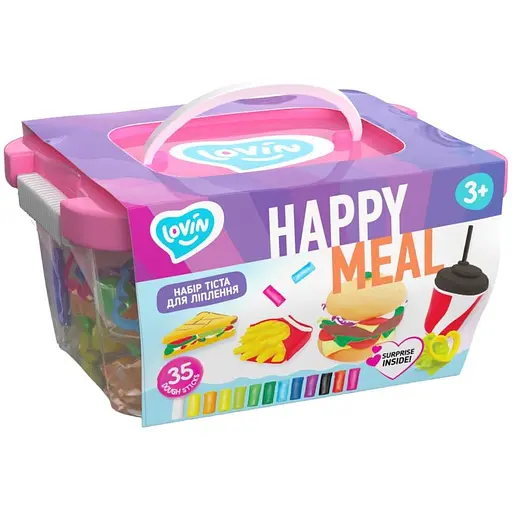 Набір тіста для ліплення Lovin Happy meal 41137 - фото 1