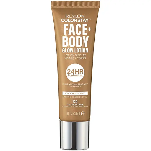 База під макіяж Revlon ColorStay Face + Body Glow Lotion 120 It's Giving Sun 30 мл (7273016002) - фото 1