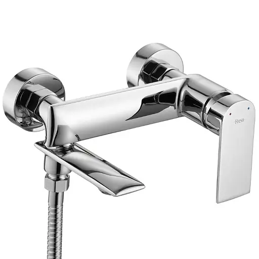 Смеситель для ванны Rea Veneta хром настенный с изливом REA-B6424 Хром - фото 2