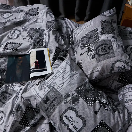 Комплект постельного белья Moon&Star Бязь Gold Люкс Vintage Keys Семейный 143х210х2 наволочки 2х70х70 - фото 2