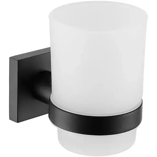 Склянка для зубних щіток VBI Saturn black VBI-040304BL чорний матовий - фото 1