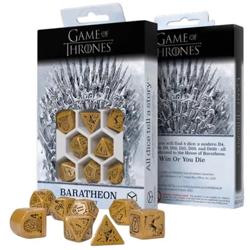 Набор кубиков Game of Thrones. Baratheon Dice Set , 7 шт. (GOT/00190166/2025/4/A) - фото 1
