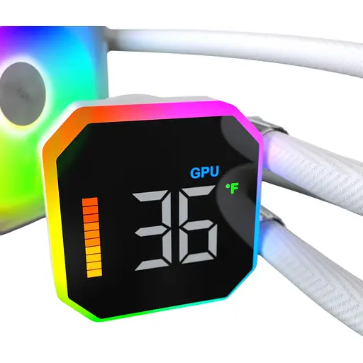 Система водяного охолодження MONTECH HyperFlow Digital 360 White [151308] - фото 6