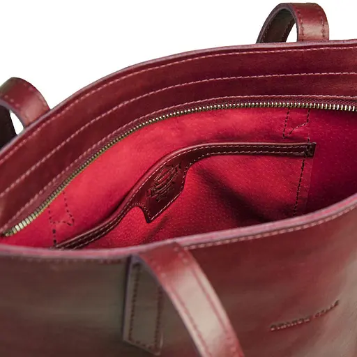 Кожаная женская сумка Grande Pelle 30х27х7 см sum0026623 - фото 3