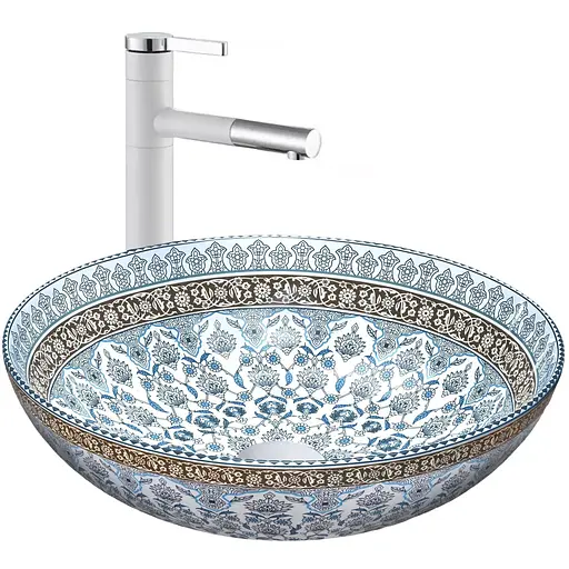 Умивальник Rea Arte blue накладний REA-U0267, Чорний - фото 1