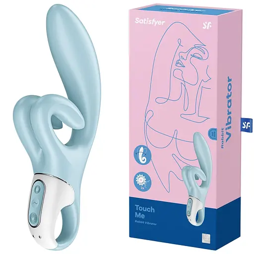 Вібратор-кролик Satisfyer Touch Me 20 см блакитний - фото 11
