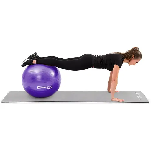 Фитбол Hop-Sport 85см фиолетовый + насос 2020 - фото 6