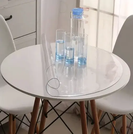 М'яке скло Прозора силіконова скатертина на стіл Soft Glass Захист для меблів 1.3х1.0 м (товщина 2мм) - фото 7