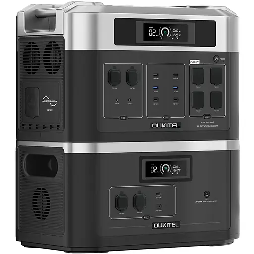 Зарядна станція Oukitel BP2000E 2200Вт + батарея B2000E (4096Вт/г) EVE LiFePo4 UPS, MPPT - фото 2