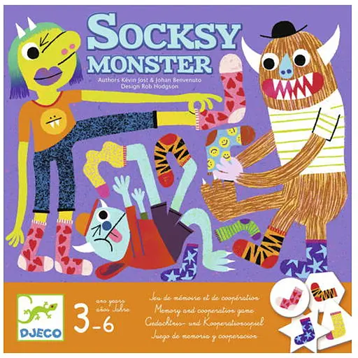 Настольная игра Djeco Носочный монстр (Socksy Monster) (DJ08526) - фото 1