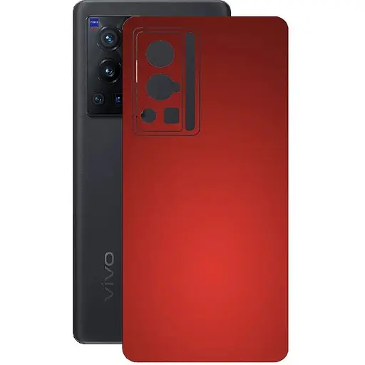 Захисна плівка StatusSKIN для Vivo X70 Pro Корпус Вініл червона матова - фото 1