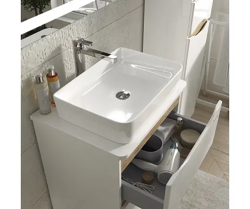 Тумба підлогова Sanwerk Ліга 60 мессина з Топ панеллю та умивальником Rapid 50x35 (MV0000905) - фото 4