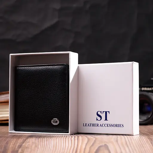 Кожаный женский кошелек ST Leather 9.5х10.3х1.5 см acs0028281 - фото 8