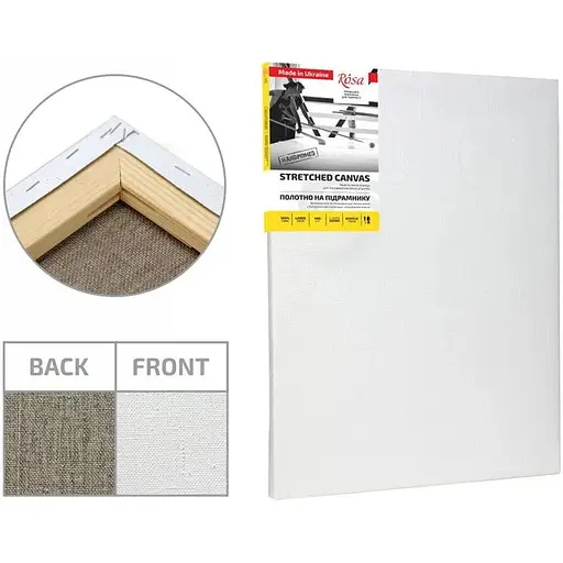 Подрамник Rosa 95×100 см модуль №1 крупное зерно акрил лен