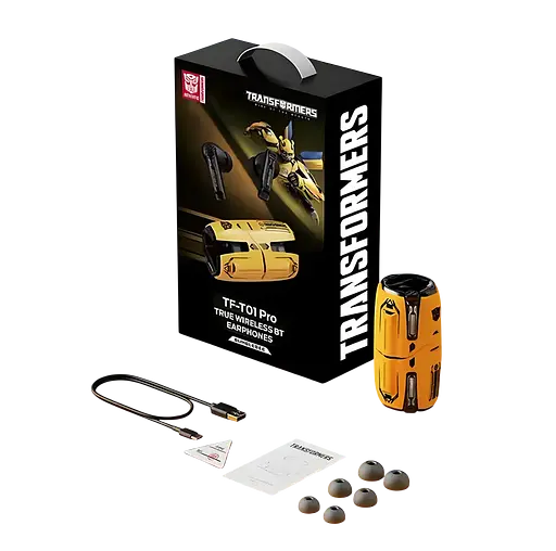Наушники TWS Hasbro Transformers TF-T01 Pro BumbleBee Yellow - фото 3