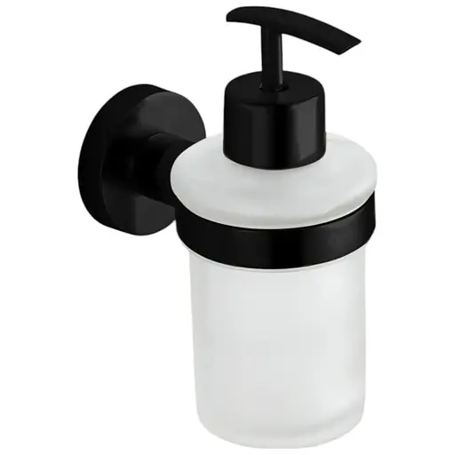 Дозатор для рідкого мила VBI Uranus black VBI-040406BL, Чорний матовий - фото 1