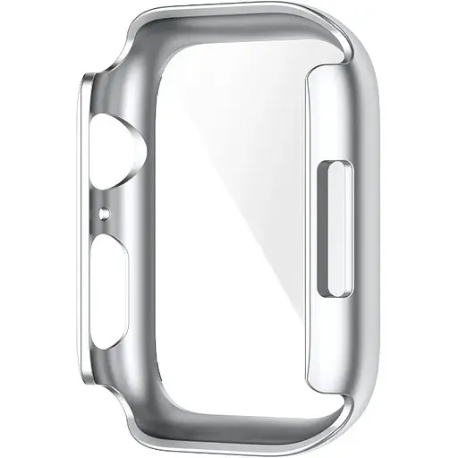 Чохол-накладка DK Пластик Soft-Touch Glass Full Cover для Apple Watch 45mm (silver) - фото 4