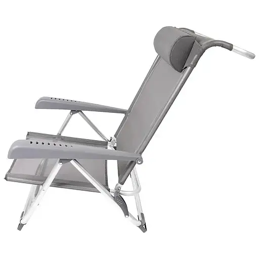 Крісло розкладне Bo-Camp Saint-Tropez сіре (DAS303395) - фото 3