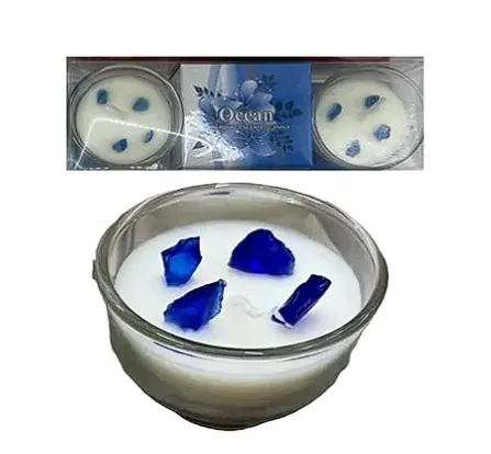 Ароматична свічка у склянці Квіткова, 5 см, 2 шт. в упаковці