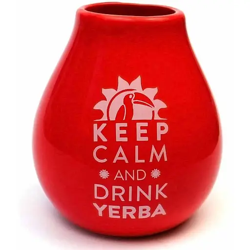 Калебас керамический Keep Calm Кофейный 350 мл - фото 6