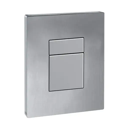 Панель змиву пластикова Koer KT-0607-01 157x198x3mm, кнопка квадратна KR5344, Хром - фото 1