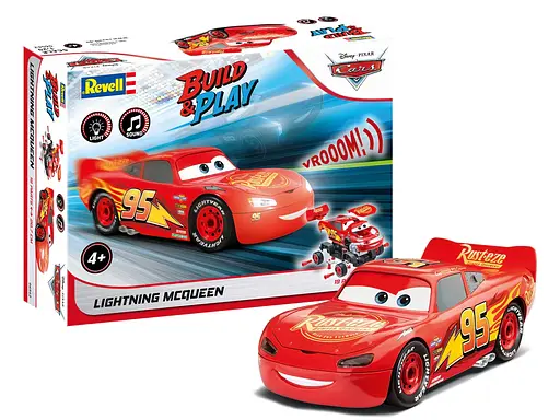 Конструктор дитячий Lightning McQueen – Disney Cars машинка зі світлом та звуками Revell 06562