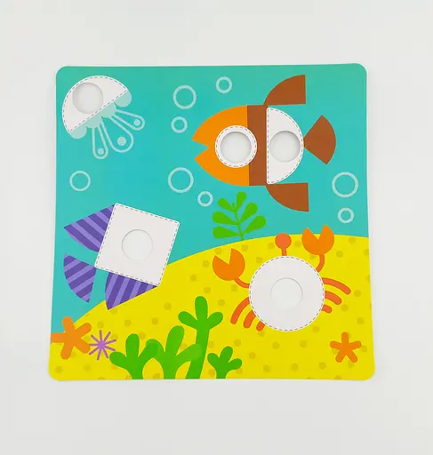 Мозаїка SK 0004 AB LimoToy 12 картинок, 45 фішок, 22 геометричні фігури (6903317266456) Вид B - фото 4